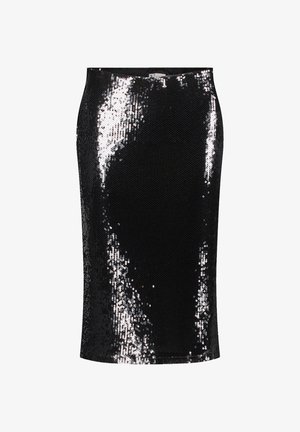 Vera Mont PAILLETTEN-MIT ELASTISCHEM BUND - Pencil skirt - schwarz