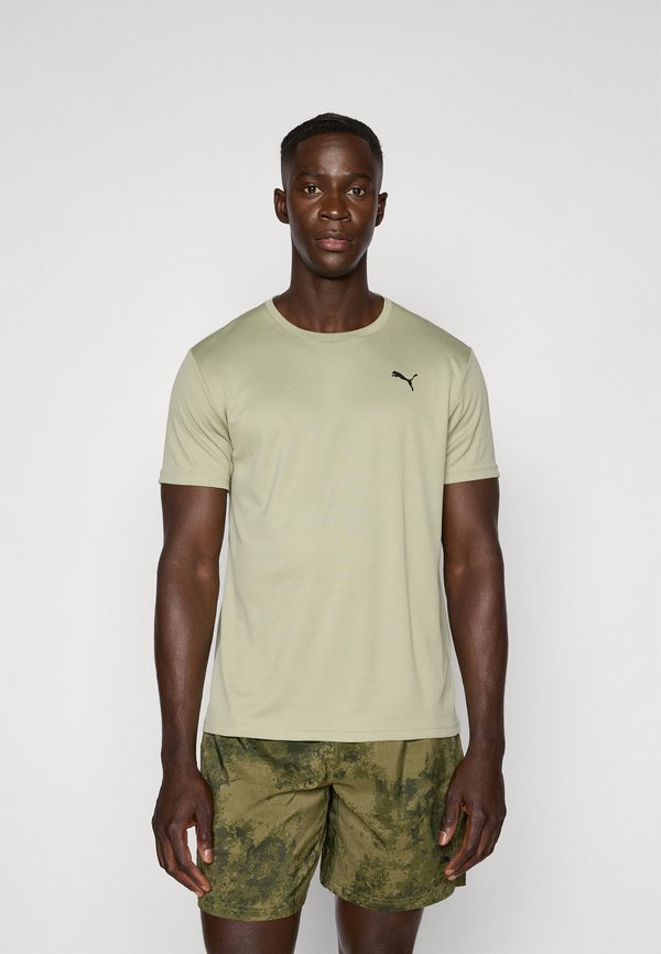 ESSENTIAL TEXTURE TEE - Sports T-shirt - lux army