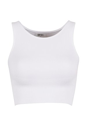 aim’n® RIBBED SEAMLESS CROP - Top - white