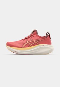 GEL NIMBUS 27 - Bėgimo batai plentui - dark pink clay/orange glow