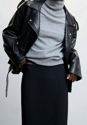 Mango, Jupe portefeuille - black