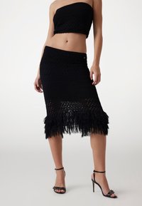 MITTELLANGER FRANSEN - Pieštukinis sijonas - schwarz