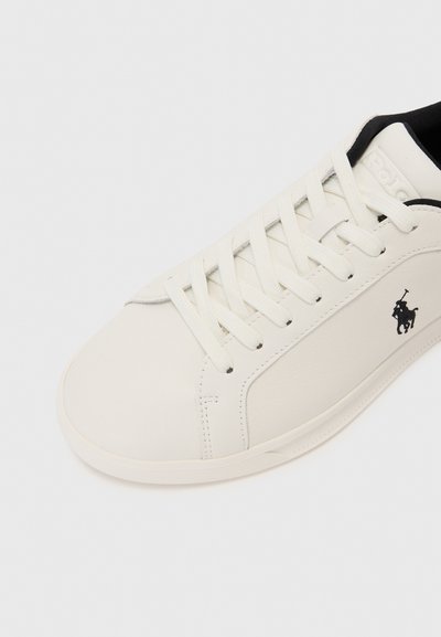 Polo Ralph Lauren HERITAGE COURT II LEATHER SNEAKER UNISEX - Baskets basses - deckwash white/black