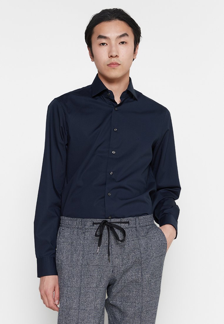 Michael Kors Zakelijk overhemd blauwgrijs