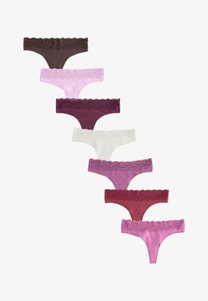 Next, 7 PACK - Tanga - berry pink