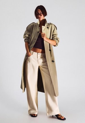 Bershka LONG  01137200 - Trenčkot - sand