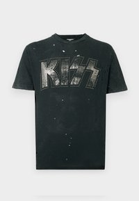KISS COOL FIT UNISEX - T-shirt med print - charcoal