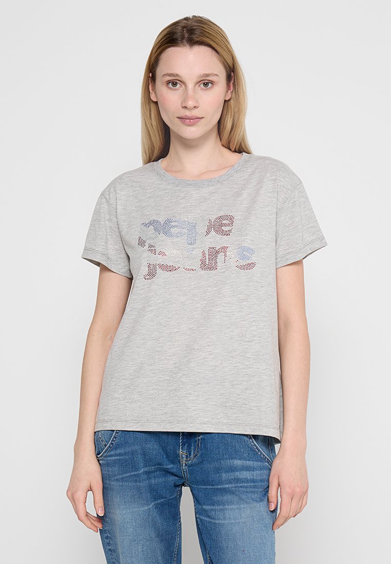 Pepe Jeans T-shirt print grijs Pepe Jeans T-shirt print grijs