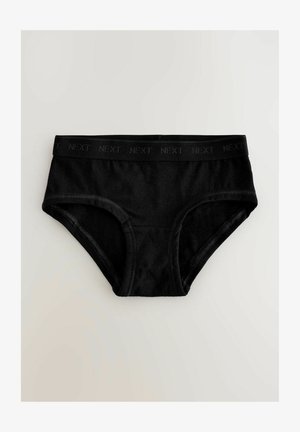 Mustad puuvillased aluspüksid laia elastse vööga, millel on bränd "NEXT". Omavad siledat tekstuuri ja klassikalist aluspükste lõiget.