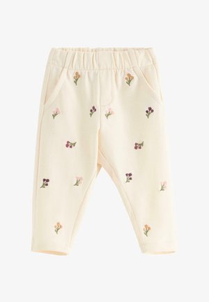Lindex, LINDEX TROUSERS WITH EMBROIDERY LINDEX - Bukser - white