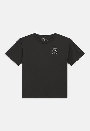 Mini Rodini PANTHER PATCH TEE UNISEX - Základné tričko - black