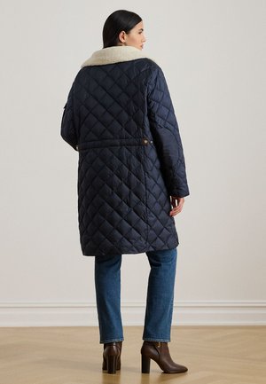 DIAMOND-QUILTED FUNNELNECK DOWN COAT - Geacă cu puf - dark navy