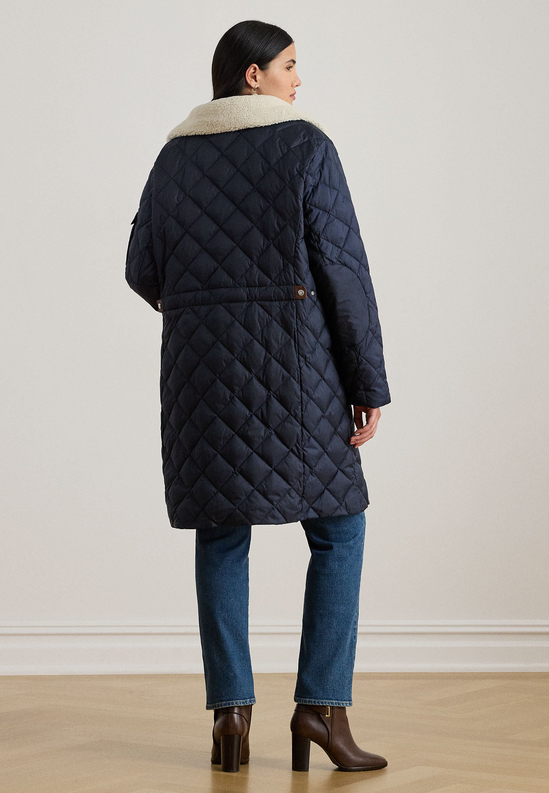 Lauren Ralph Lauren Woman DIAMOND-QUILTED FUNNELNECK DOWN COAT