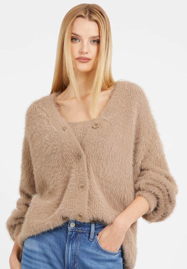 FLAUSCHIGER - Strickjacke - braun