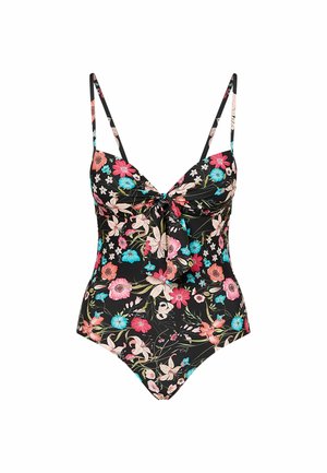 LIU JO, LIU JO FLORAL ONE-PIECE SWIMSUIT - Maillot de bain - black