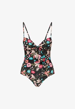 LIU JO, LIU JO FLORAL ONE-PIECE SWIMSUIT - Maillot de bain - black
