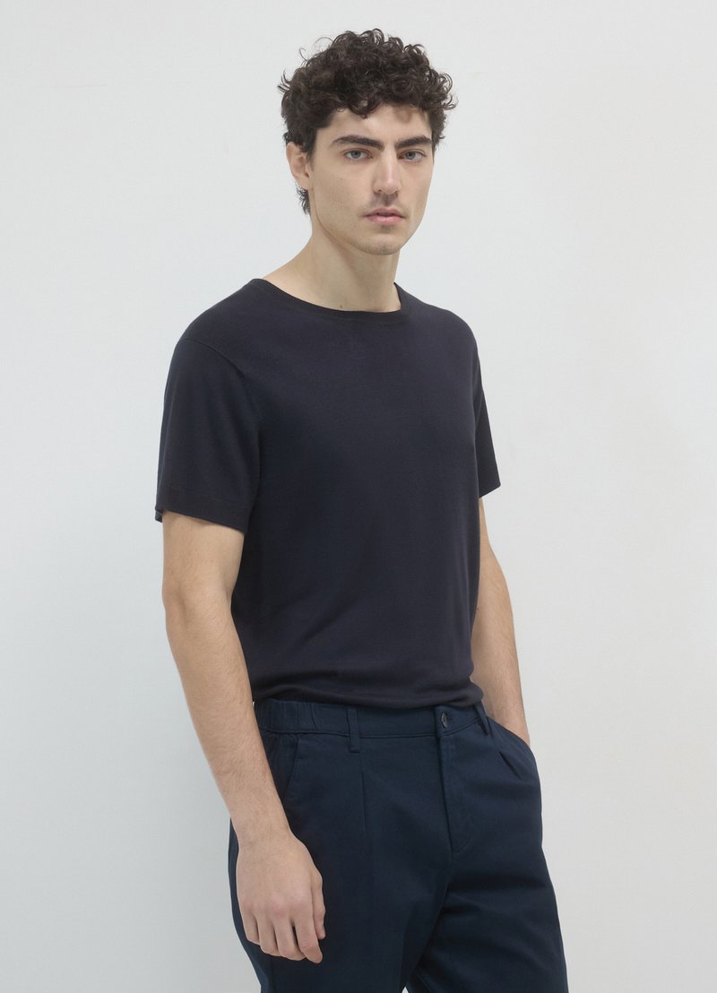 Calliope TINTA UNITA - T-Shirt basic - blu calliope