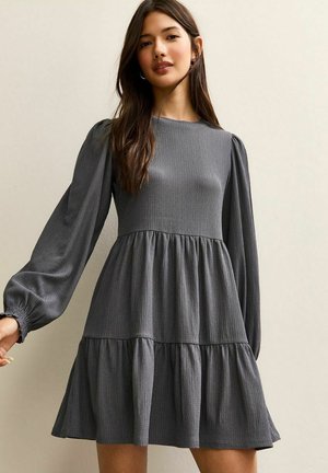 CRINKLED  MINI  - Robe de jour - dark grey