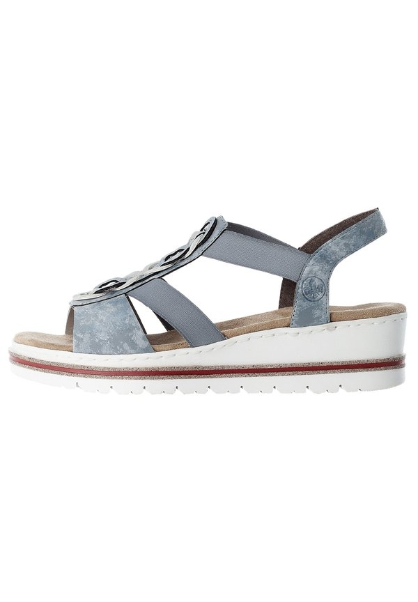 Keilsandalette - heaven fogsilver