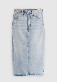 HR BACK SLIT SKIRT - Jupe en jean - riveting clean hem
