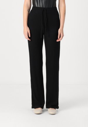 PCIRIS WIDE  - Trousers - black