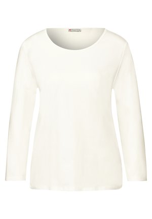 Langærmet T-shirt - weiß