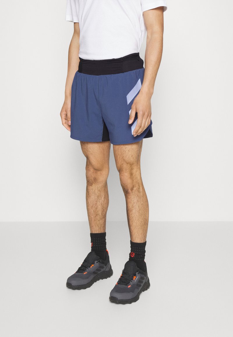Adidas Terrex TERREX AGRAVIC TRAIL RUNNING SHORTS - Calções desportivos - blue/black