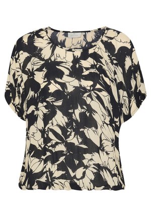 LOKIA - Blouse - sand black flower