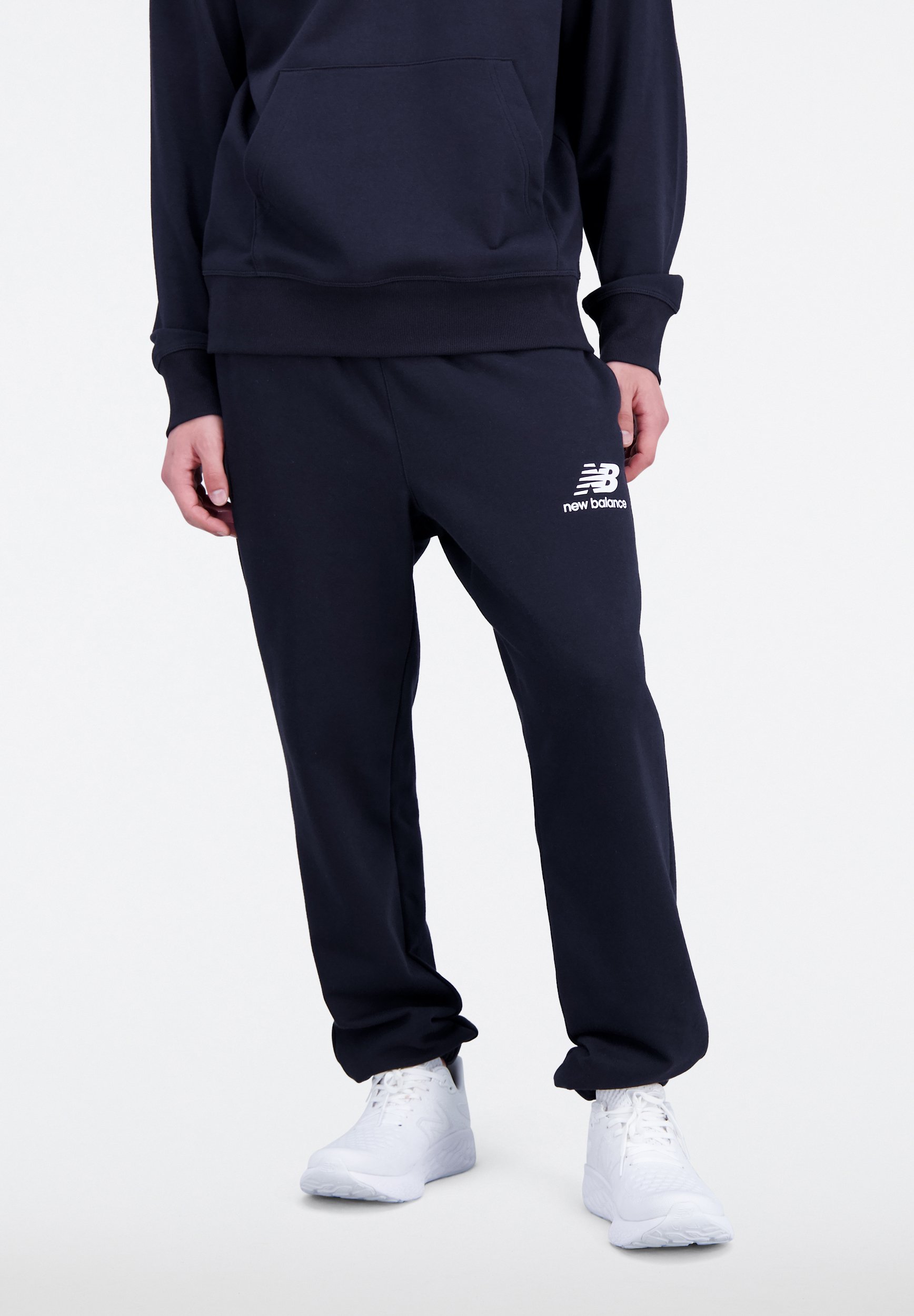 bottoms LOGO ESSENTIALS - STACKED FRENCH - TER Balance Tracksuit New black