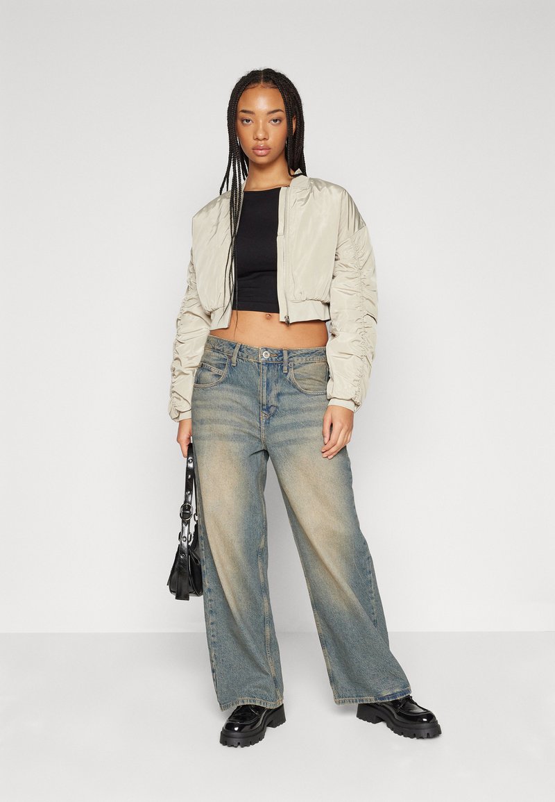 Noisy May NMCANDY SHORT BOMBER JACKET - Bomberjacke - eucalyptus 