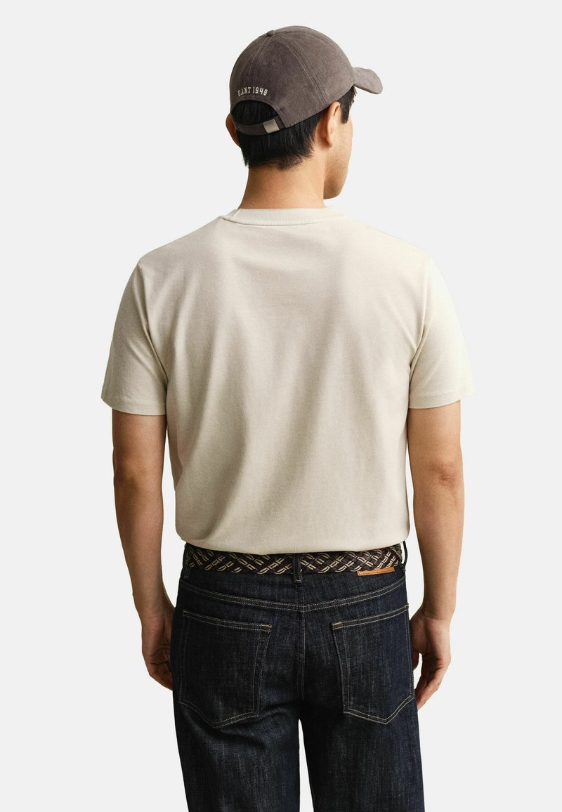 GANT Jednoduché tričko - oat beige