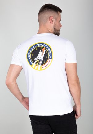Alpha Industries SPACE SHUTTLE T - T-shirts med print - white