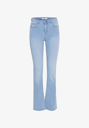 b.young, BYLUNI FLARE - Jeans Bootcut - bleach blue denim
