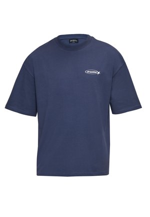 Dropsize, PRINT T-SHIRT - T-shirt imprimé - washed blue-grey