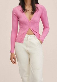 Mango Cardigan - neon pink