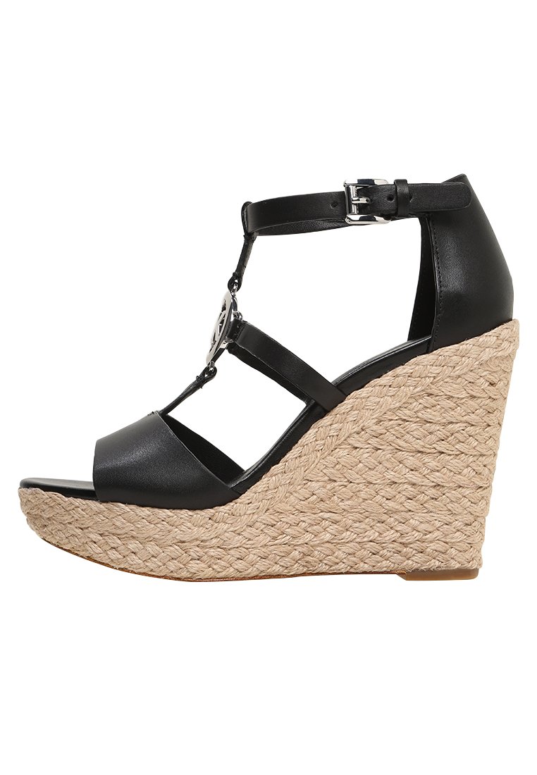 MICHAEL Michael Kors Sandalen met sleehak zwart MICHAEL Michael Kors Sandalen met sleehak zwart