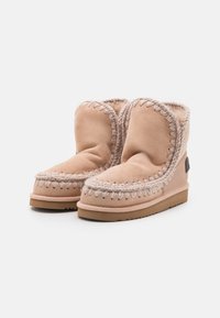 Mou ESKIMO GLITTER LOGO - Botines - rose/beige