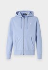 LOOPBACK FLEECE FULL ZIP HOODIE - Sudadera con cremallera - chambray blue