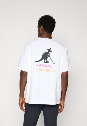 DAVIE KANGOL - Print T-shirt - white