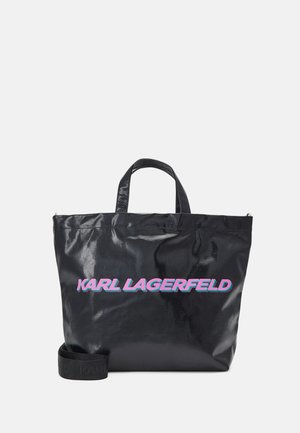 FUTURISTIC LOGO COATED TOTE - Velká kabelka - black