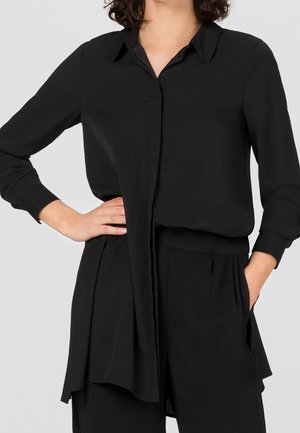 Button-down blouse - black