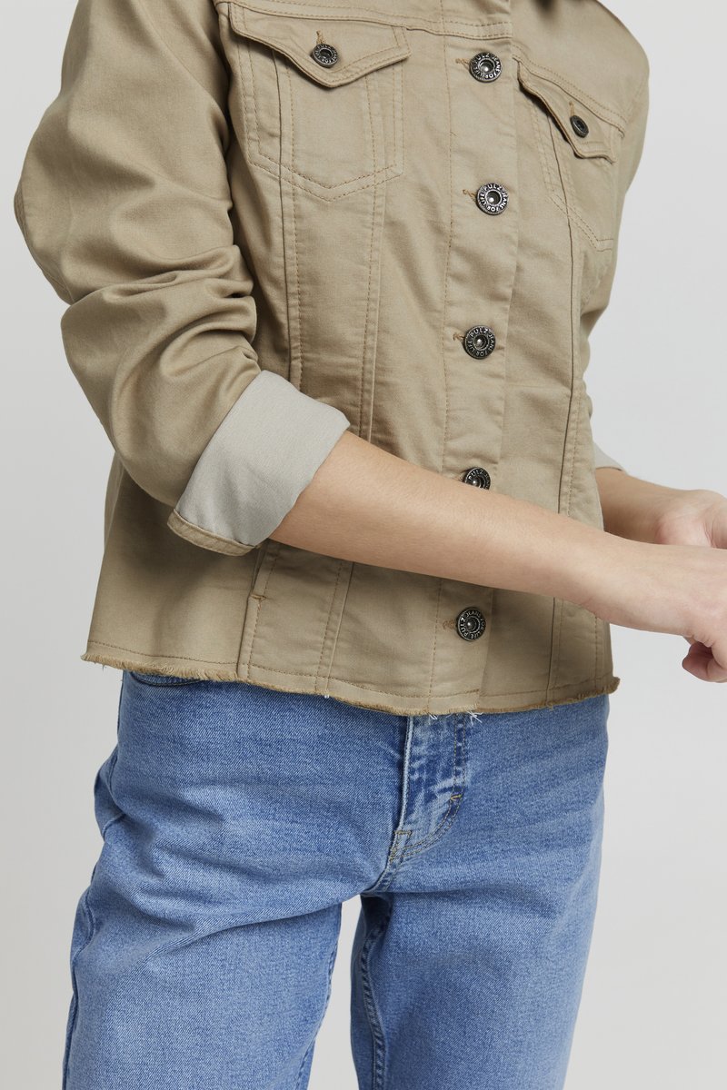 Damen Leichte Jacken | PULZ Leichte Jacke white pepper/khaki - XG62965 Damen Leichte Jacken | PULZ Leichte Jacke white pepper/khaki - XG62965