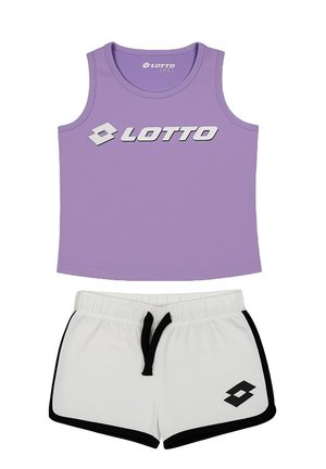COMPLETO  - Shorts - lilla bianco