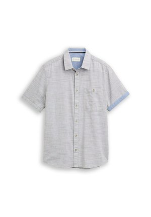 TOM TAILOR, Chemise - leaf green horizontal stripe