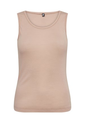 WITH WIDE STRAPS  - Top - sand