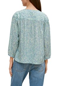 comma casual identity MIT AUSSCHNITT - Blouse - hellblau