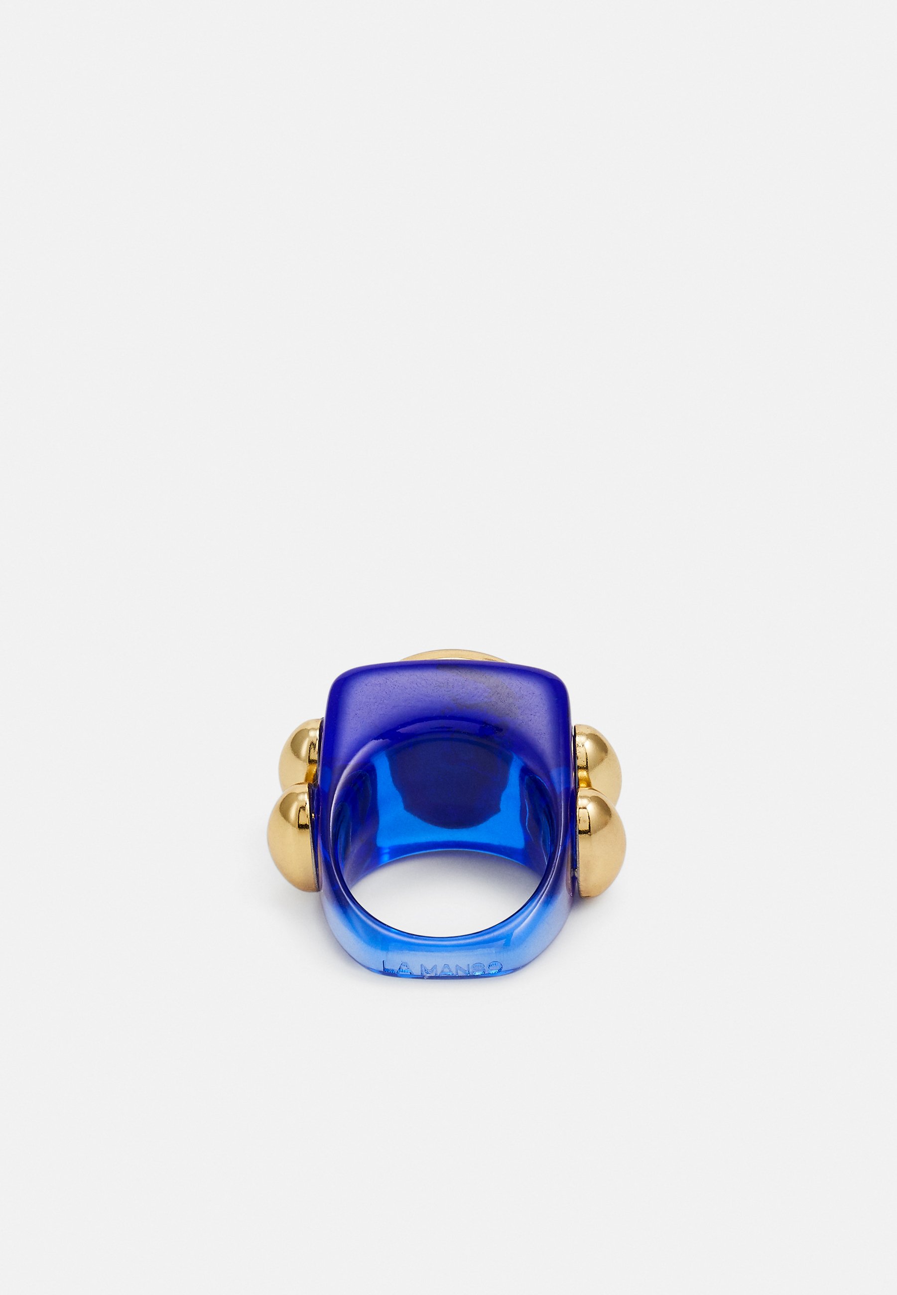 指輪・リング LA MANSO La Manso Woman's Forever Young Blue Plastic Ring La manso La manso woman's forever young blue plastic ring