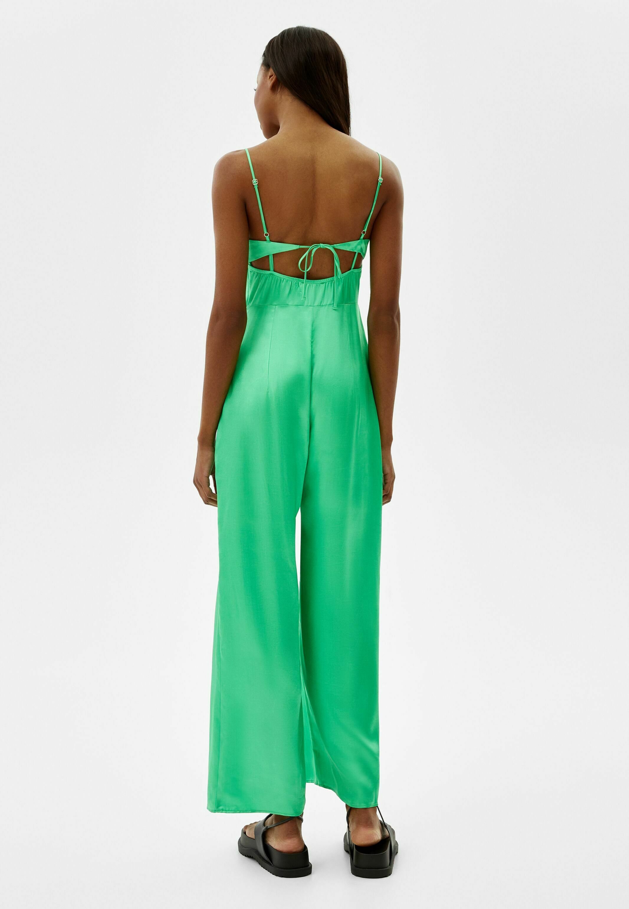 Bershka WITH BACK BOW - Tuta jumpsuit - dark green/verde scuro - Zalando.it