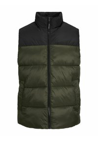 JACK & JONES Jjetoby Bodywarmer Collar SN Jnr Gilet Imbottito Per Bambini E Ragazzi, Nero, Vestibilità Regolare