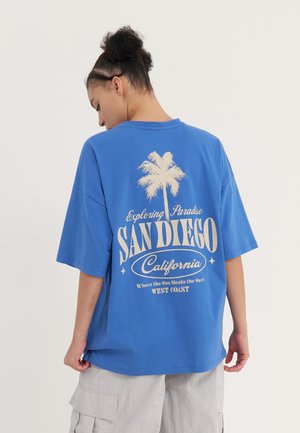 Even&Odd Μπλουζάκι με στάμπα - blue